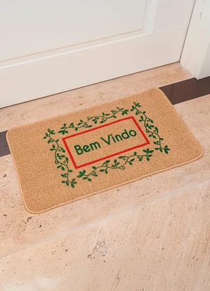 Lar e Lazer - Tapete Estampado Bem Vindo Sortido - LAR E LAZER