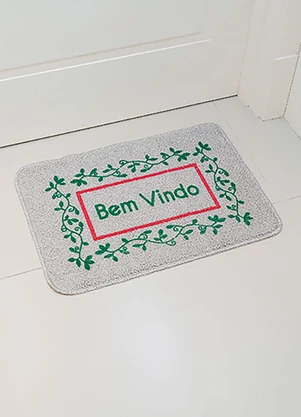 Lar e Lazer - Tapete Estampado Bem Vindo Sortido - LAR E LAZER