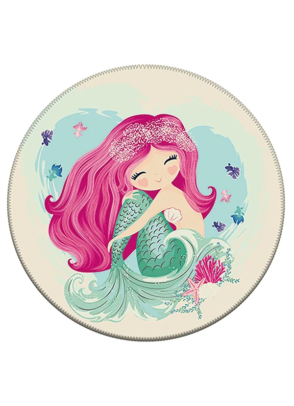 Lar e Lazer - Tapete Infantil Sereia 84 cm 3