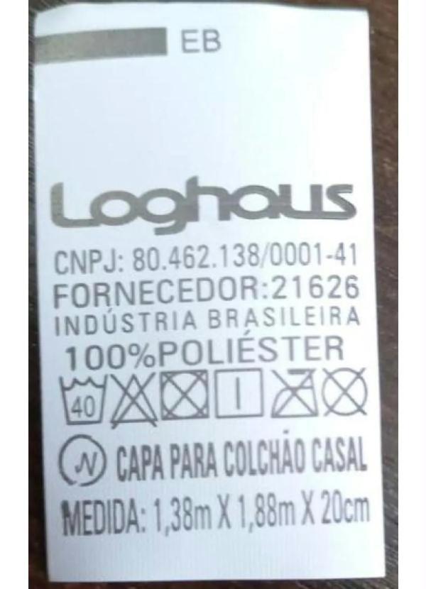 Lar e Lazer - Capa de Colchão Azul Casal 1 Peça 2