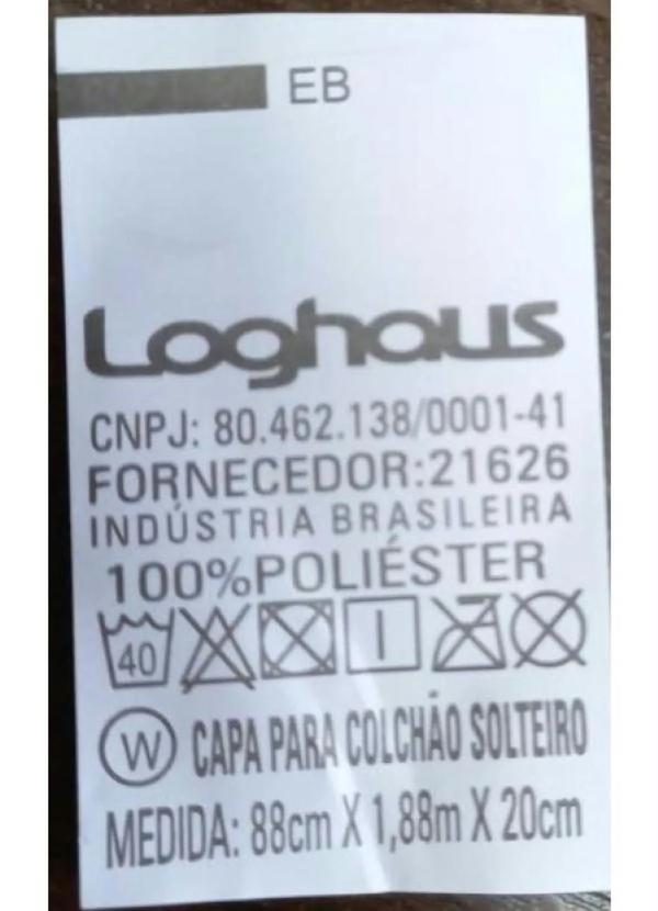 Lar e Lazer - Capa de Colchão Azul Solteiro 1 Peça 2