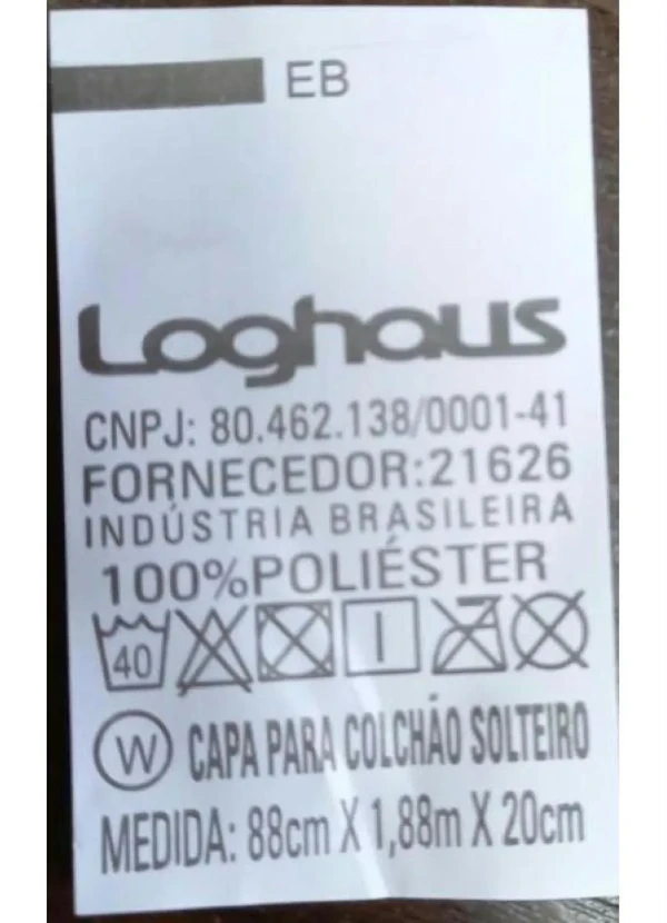 Lar e Lazer - Capa de Colchão Cinza Solteiro 1 Peça 2