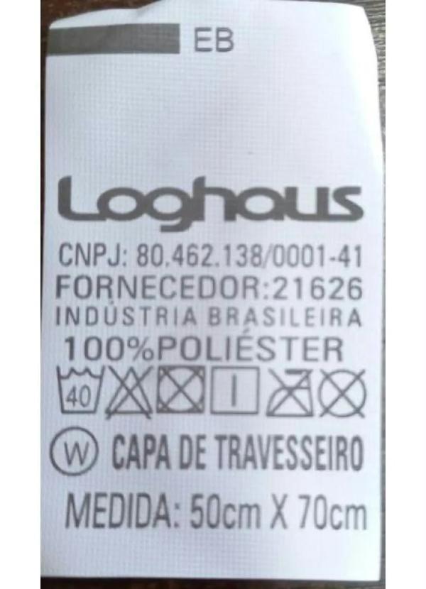 Lar e Lazer - Capa de Travesseiro Cinza 1 Peça 2