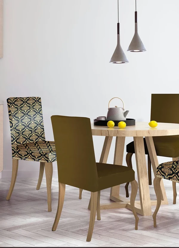 Lar e Lazer - Capa para Cadeira Medalhão Preta 1 Peça 3