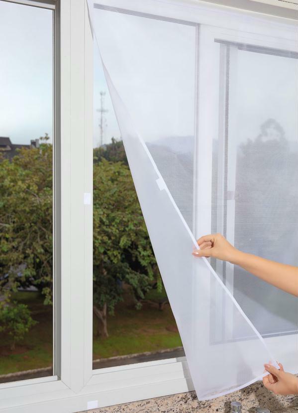 Lar e Lazer - Tela Mosqueteira Branca 125x155 cm