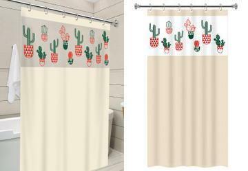 Cortina Box com Visor Cactus 138x198 cm
