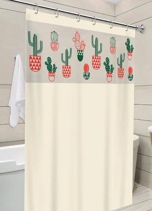 Lar e Lazer - Cortina Box com Visor Cactus 138x198 cm - LAR E LAZER