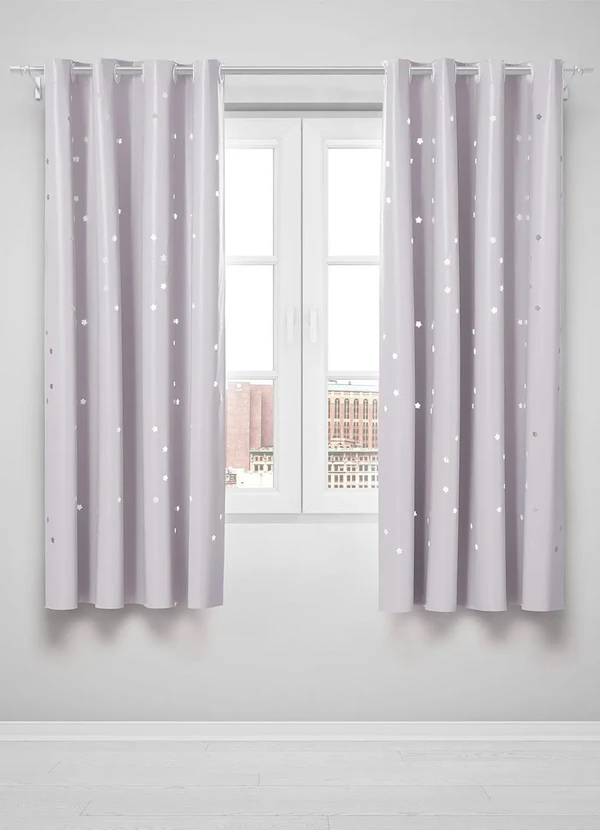 Lar e Lazer - Corta Luz Estrelinha Branco 200x135 cm