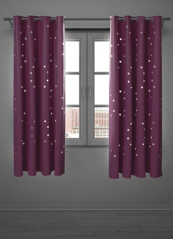 Lar e Lazer - Corta Luz Estrelinha Rosa 200x135 cm 2