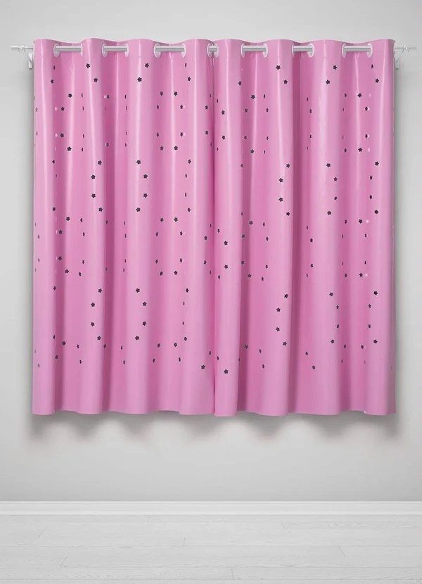 Lar e Lazer - Corta Luz Estrelinha Rosa 200x135 cm 3