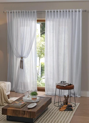 Santista - Cortina com Forro Branca 3.00m X 1.80m - SANTISTA