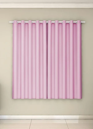 Bella Janela - Cortina Corta Luz Pratika Rosa 200x130 cm - BELLA JANELA