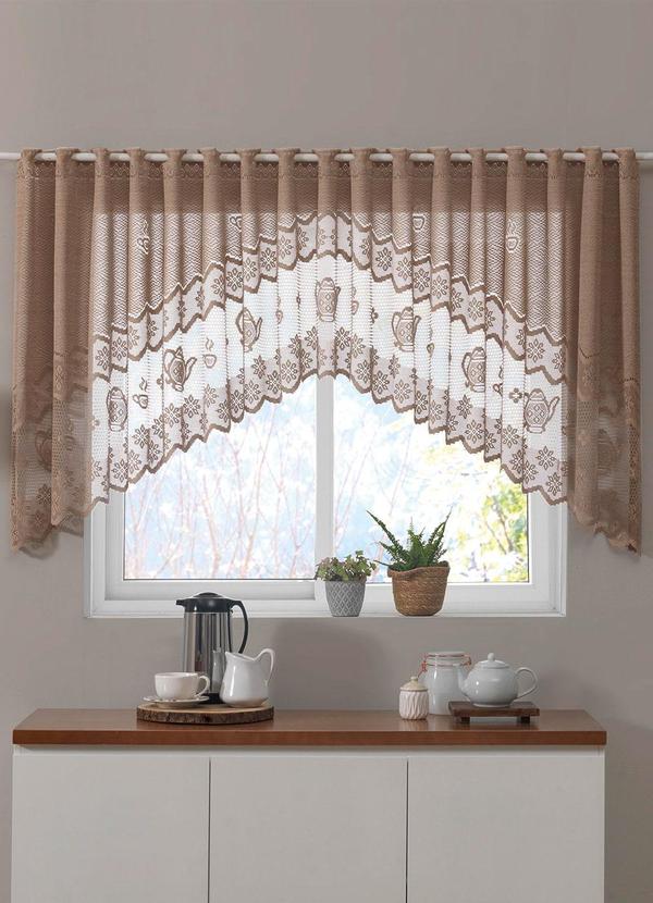 Lar e Lazer - Cortina Cascata Bule Desert 300x100 cm