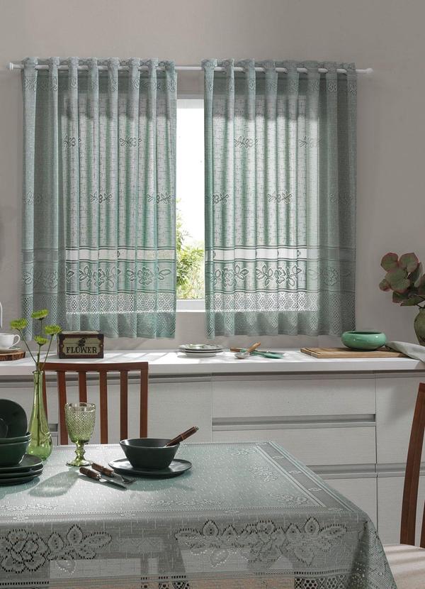 Lar e Lazer - Cortina Color Pistache 220x130 cm