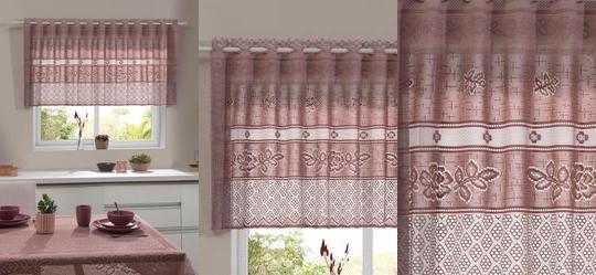 Cortina Color Rose 200x80 cm