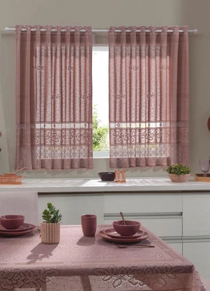 Lar e Lazer - Cortina Color Rose 220x130 cm - LAR E LAZER