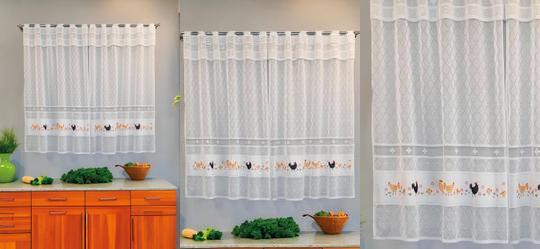 Cortina Madrid Galinha Branca 200x120 cm