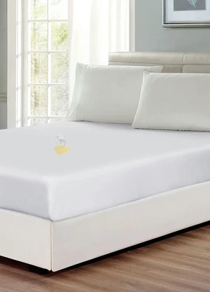 Lar e Lazer - Capa de Colchão Impermeável Branca Casal - LAR E LAZER