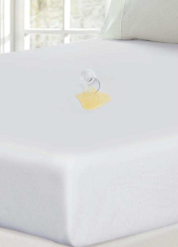 Lar e Lazer - Capa de Travesseiro Impermeável Branca 1 Peça 3