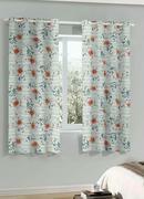 Corta Luz Floral Laranja 200x160 Cm 