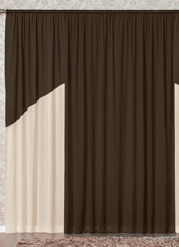 Lar e Lazer - Cortina Chocolate 200x170 cm