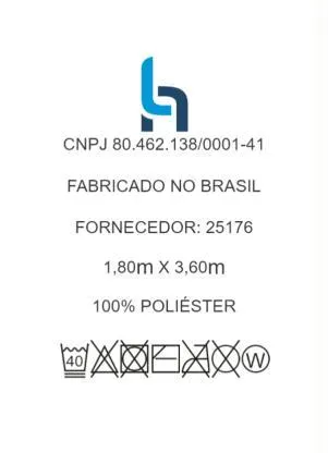 Lar e Lazer - Cortina com Bandô Marrom 360x180 cm - LAR E LAZER