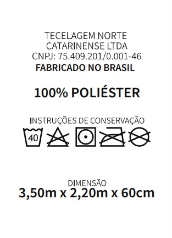 Lar e Lazer - Cortina com Bandô Renda Marrom 350x220 cm 4