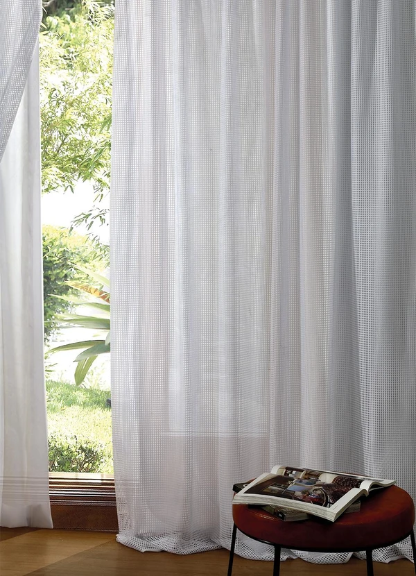 Lar e Lazer - Cortina com Forro Branca 3.50m X 2.20m