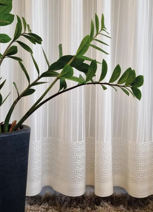 Lar e Lazer - Cortina com Forro Contemporânea Marfim - LAR E LAZER