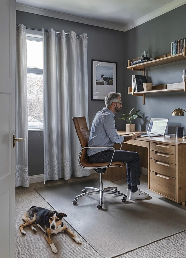 Lar e Lazer - Cortina com Forro Prata 3.50m X 2.20m 2