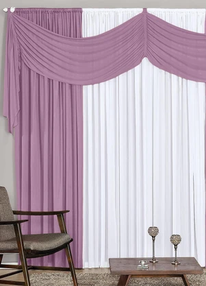 Lar e Lazer - Cortina Lilás 200x170 cm - LAR E LAZER