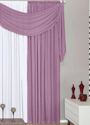 Lar e Lazer - Cortina Lilás 200x170 cm - LAR E LAZER