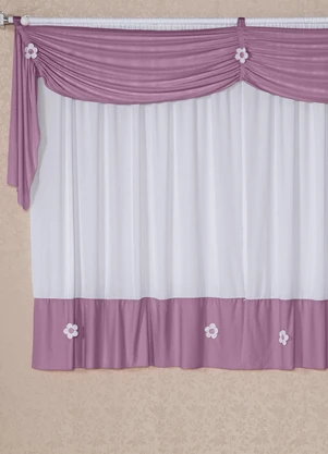 Lar e Lazer - Cortina Lilás 200x170 cm - LAR E LAZER