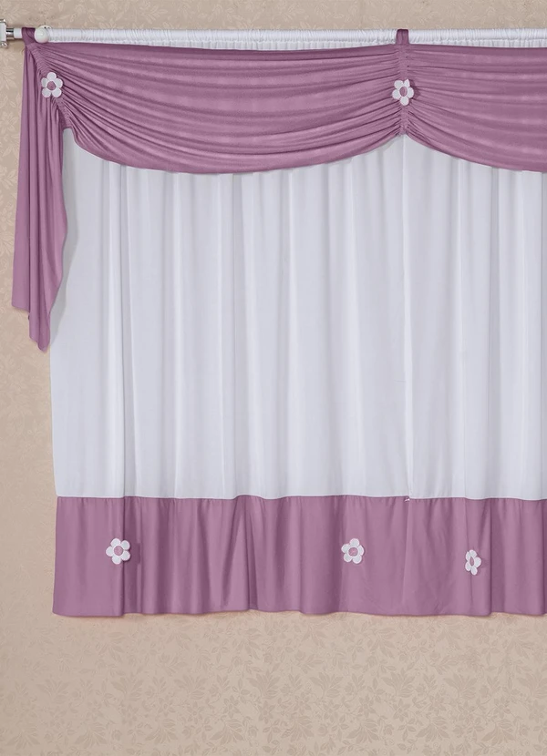 Lar e Lazer - Cortina Lilás 200x170 cm