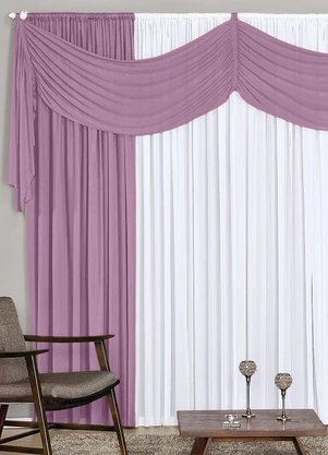 Lar e Lazer - Cortina Lilás 300x230 cm - LAR E LAZER