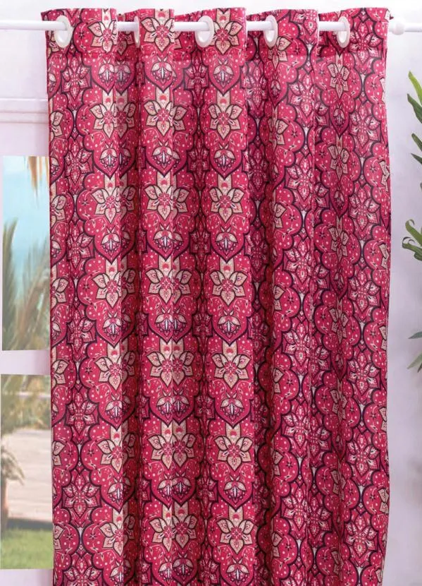 Lar e Lazer - Cortina Malha Gel Rosa 200x170 cm 2