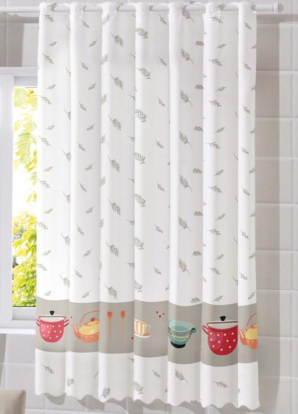 Bella Janela - Cortina para Cozinha Folhas 220x120 cm 2
