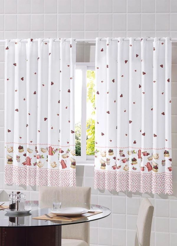 Bella Janela - Cortina Poá Cake 220x120 cm 2