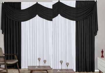 Cortina Preto 300x230 cm