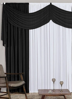 Lar e Lazer - Cortina Preto 300x230 cm - LAR E LAZER