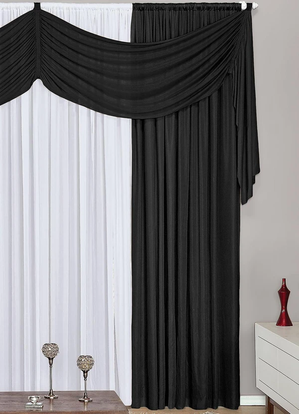 Lar e Lazer - Cortina Preto 300x230 cm 2