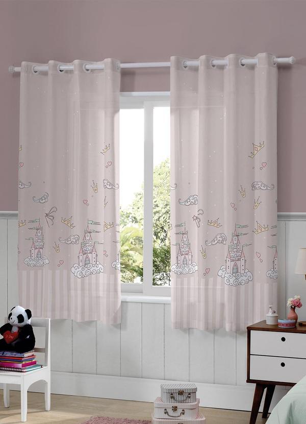Cortina Rustica 2,60x1,70 Colore (Castelo Rose)