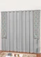 Lar e Lazer - Cortina Rústico Bege 270x170 cm - variação: Cinza