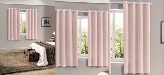 Cortina Rstica Rosa 200x160 cm