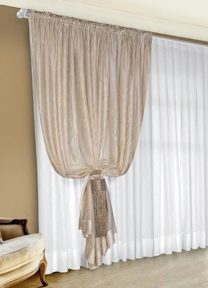 Lar e Lazer - Xale Crochê Bege 280x230 cm - LAR E LAZER