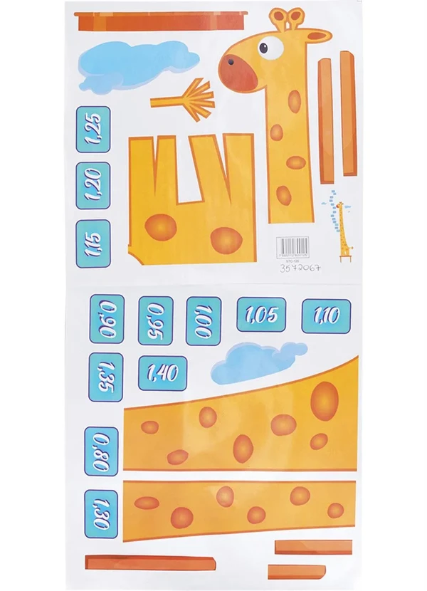 Lar e Lazer - Adesivo Decorativo Régua Girafa 1 Peça 2