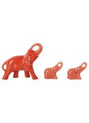 Elefante Decorativo Vermelho