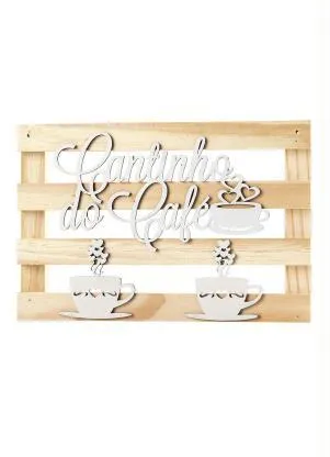 Lar e Lazer - Placa Decorativa Cantinho do Café - LAR E LAZER