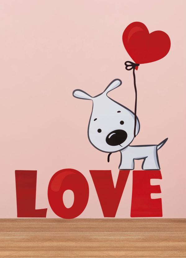 Lar e Lazer - Adesivo Cachorro Love