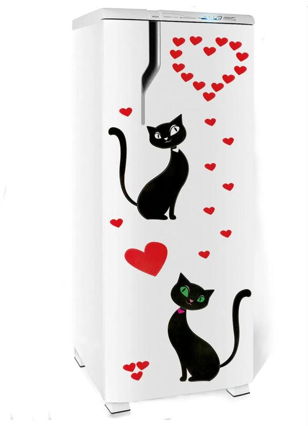 Lar e Lazer - Adesivo Decorativo Casal de Gatinhos